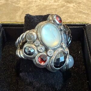 David Yurman Multi-Stone Mosaic Cocktail Ring
